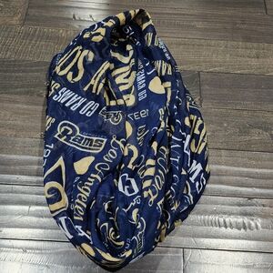 Navy and Gold Logo Infinity Scarf